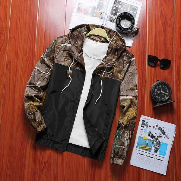 

перевозка груза падения мужчины tactical куртка деревья камуфляж открытый ветровка мужской hooded coat охота ветрозащитный размер сша беспла, Black;brown