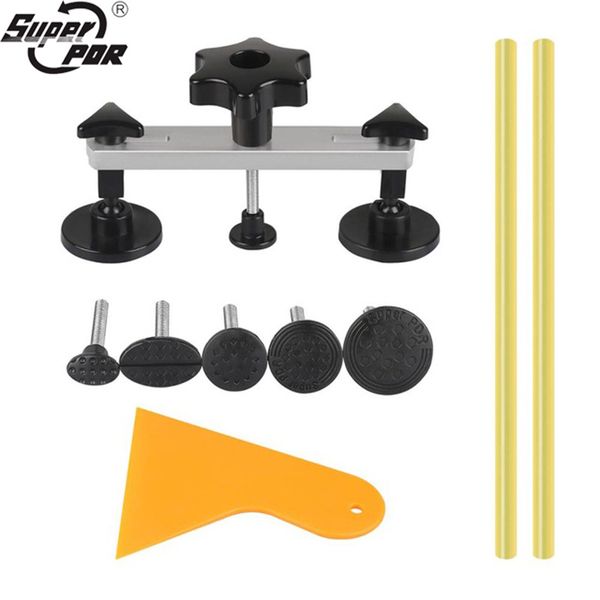 

super pdr car body paintless dents repair tools dent puller repair kit bridge puller 1-9cm car dent for remove auto