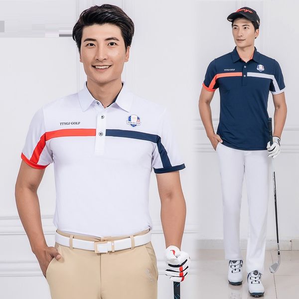 

mens exercise golf shirts short sleeve breathable fitness shirts male quick dry outdoor training tennis badminton d0653, Black;blue