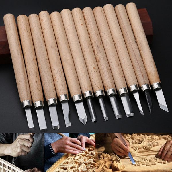 

8/10/12pcs gouge lathe chisel woodworking wood tools carving turning art kit l99