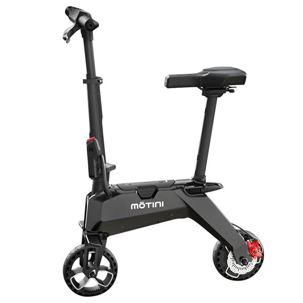 

motini nano mini portable electric moped scooter 250w motor 7 inch tire - black