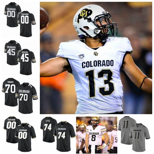 

colorado buffaloes college football jerseys alex fontenot jersey tony brown paul richardson mason crosby rashaan salaam custom stitched, Black