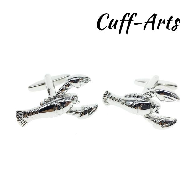 

cuffarts mens cufflinks accessories lobster fashion cufflinks jewelry gift for men silver brass tie clip c10130, Silver;golden