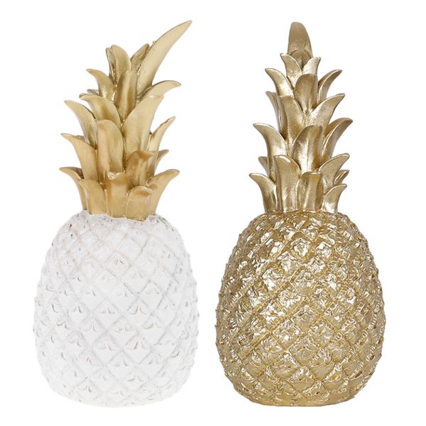 

2pcs resin pineapple showpiece deskornaments p props carfts