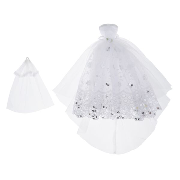 

1/6 dolls wedding dress handmade for blythe for momoko doll accessories