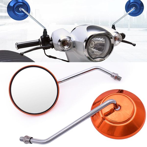 

motorcycle handle bar end mirrors round rear view mirror retroviseur moto for ninja ex500 650r er6f er6n 250 300r 300 250r