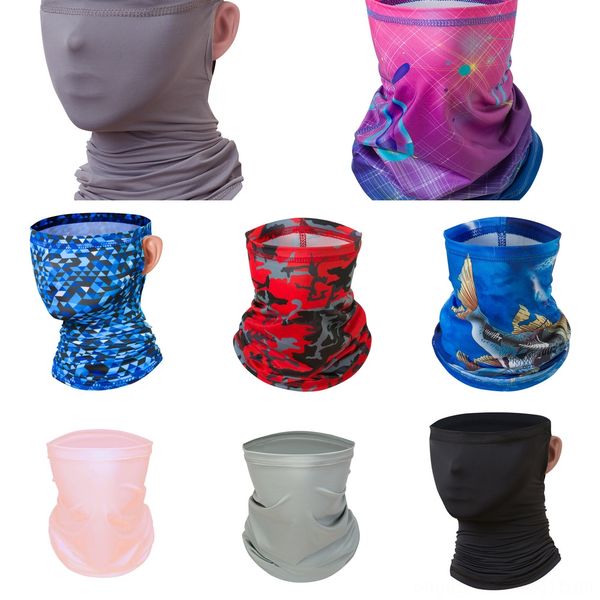 

mcqmn magic scarf bike motorcycle helmet face mask half mask cycling mask neck cs headband hat cap halloween headwear party masks, Black