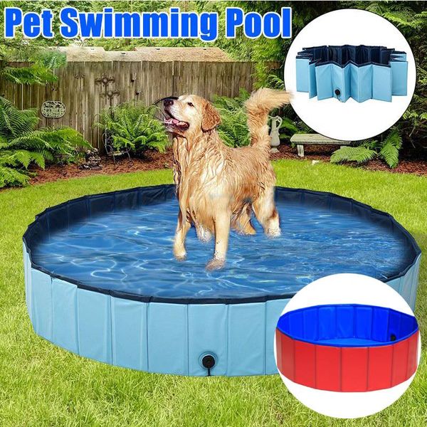 

dog pool foldable pet bath summer outdoor portable swimming pools indoor wash bathing tub collapsible bathtub for dogs cats kids
