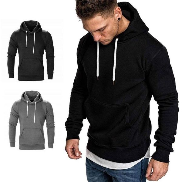 

hooded sweatshirt slim fit hoodies pure color men's pure sweatshirts stylish guy latest fashion winter outdoor sports hats, White;black