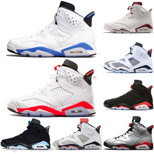 

2019 bred vi 6 6s mens basketball shoes infrared 23 3m reflective bugs bunny tinker black cat men sport sneakers designer trainers, White;red