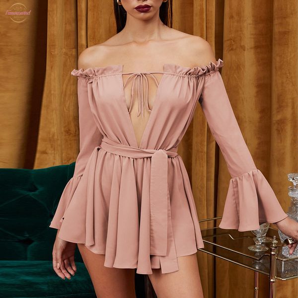 

women off shoulder dress solid word collar long sleeve bow dress bow dress elegant party dresses, Black;gray