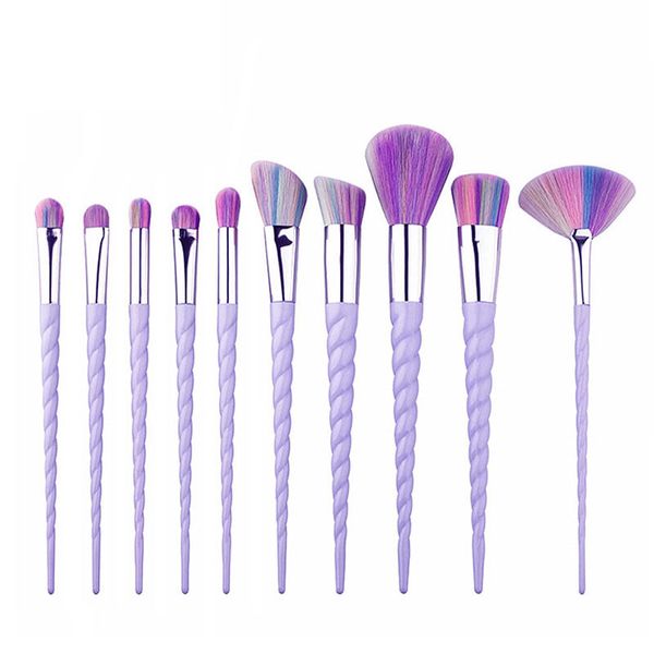 

makeup brushes set 10pcs black white gold cosmetic tools face powder eyeshadow foundation brush make up brushes kit