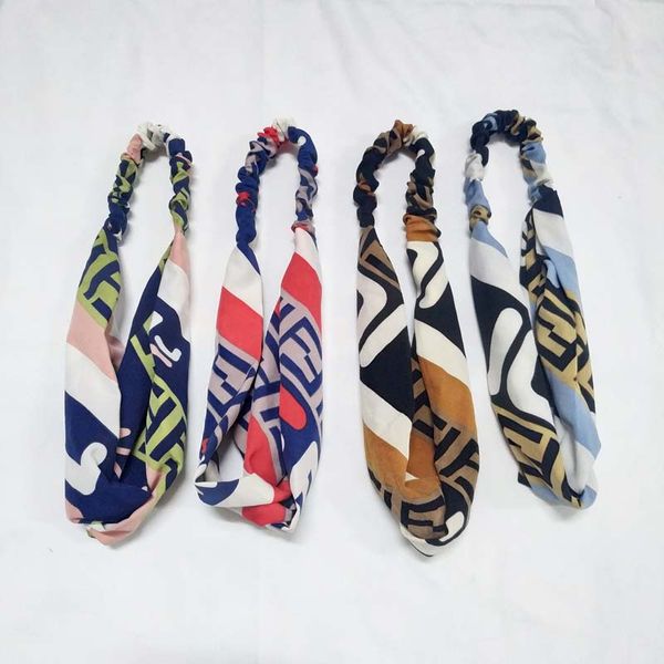 Women Men Designer Headbands F F Elastic Headwraps Brand Hairband