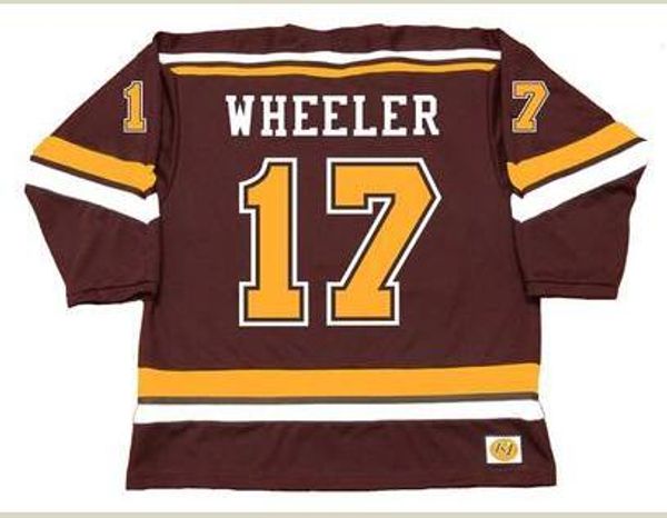 Özel Erkekler Gençlik Kadınlar Vintage #17 Blake Wheeler Minnesota Gophers 2007 Uzak Ev Hokey Forması Beden S-5XL VEYA özel herhangi bir isim veya numara