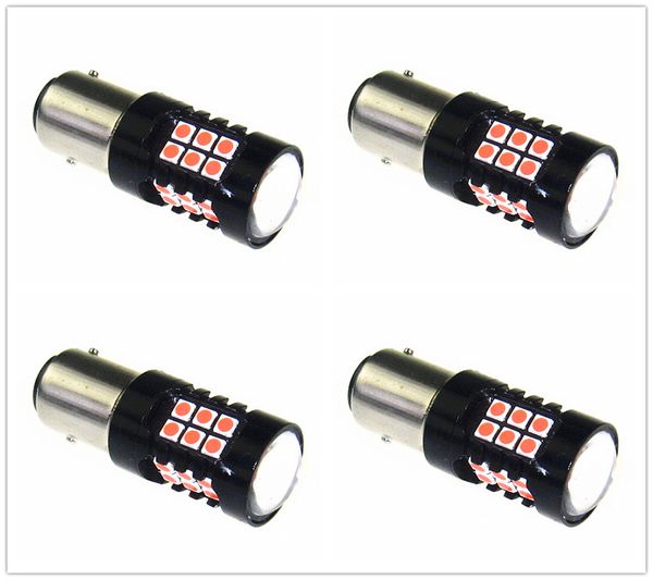 

dual function red color 1157 led strobe flashing brake tail light parking safety warning bulbs 30 3030led dc 10v-30v