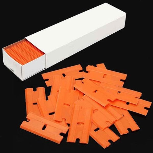 

пластиковые бритвенные лезвия для окна бритвы скребок инструмент для очистки автомобилей виниловый тонирующий инструмент наклейка клей удали