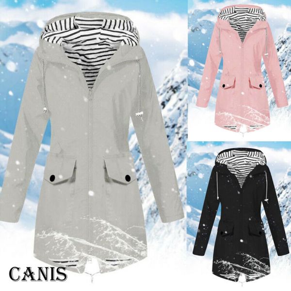 

new fashion women winter hooded slim coat jacket casual warm sportwear outwear /by, Tan;black