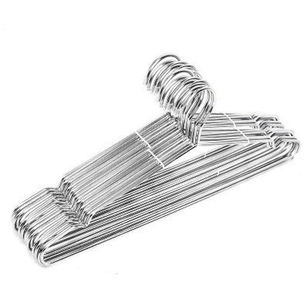 

stainless steel hangers children's hangers home clothes support anti-skid clothes hanging metal clothes rack rounded curved groove desi