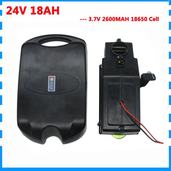 24V 18AH bateria de iões de lítio 350W 500W 24 V 18.2ah elétrica uso da bateria bicicleta 30A BMS 29.4V 3A Carregador gratuito a taxa da alfândega