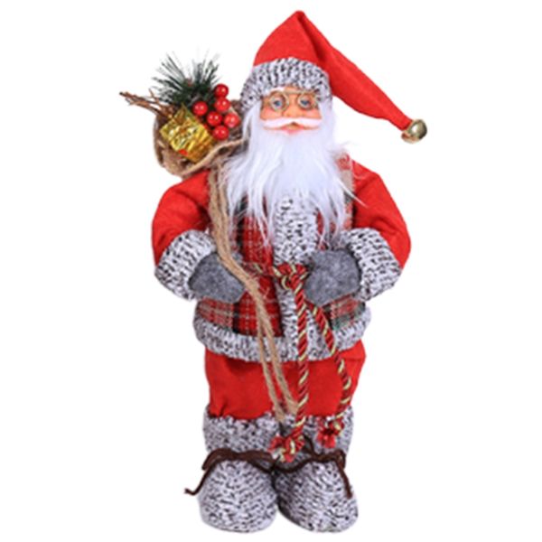 

practical christmas decorations new year red cap christmas ornament santa claus doll simulation of the elderly ornaments toys