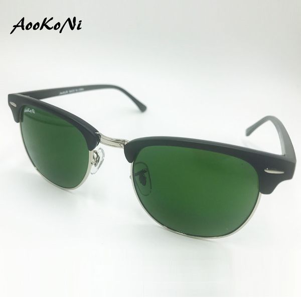 

aookoni classic uv400 protectio sunglasses men women retro brand designer sun glasses female male fashion sunglass, White;black