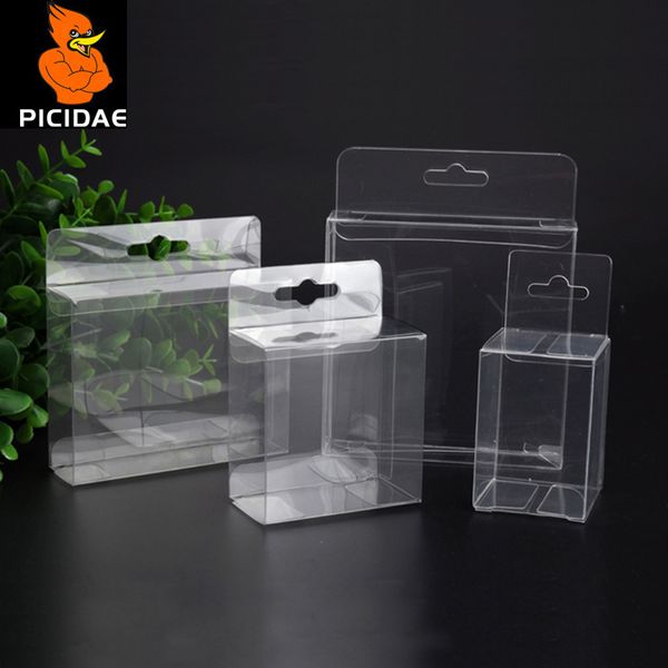 

pvc store полки висячие отверстия крюк дисплей подарочная коробка прозрачная пластиковая упаковка кофе сувенир электронные конфеты косметиче