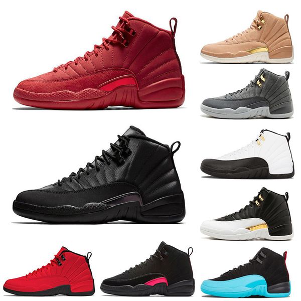 

winterized gym red 12 12s mens basketball shoes college navy wings black cny bulls university french blue sport sneakers 7-13