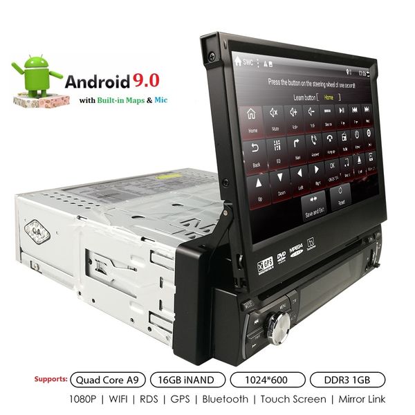 

universal 1din car radio android gps bluetooth autoradio stereo mirrorlink multimedia nav player swc dab+tpms rds dvr bt mic map car dvd