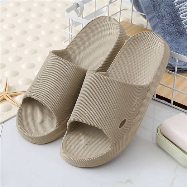 

large size shower pool slippers for men new arrival soft ultra lightweight bath slippers non-slip lightweight home slipper drop, Black