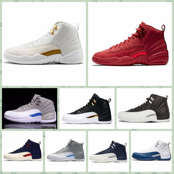 

j012ha 2019 new 12s fashion mens outdoor shoes new gym red michigan college navy classic sports running tennis casual sneakers size