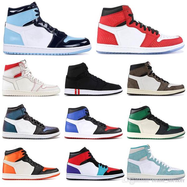 

лучшие мужские ботинки баскетбола 1 unc spideraman 1s jumpman i travis скоттс сатин разрушенные backboard женщины спорт дизайнер тренеры siz