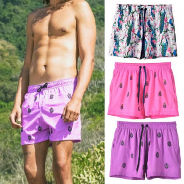 

2018 us shorts swimwear trunks charm boxer summer beach wear, White;black