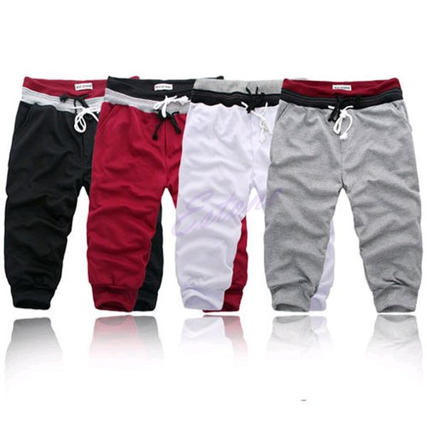 

dance baggy jogger casual men harem trousers shorts slacks cx200701, White;black
