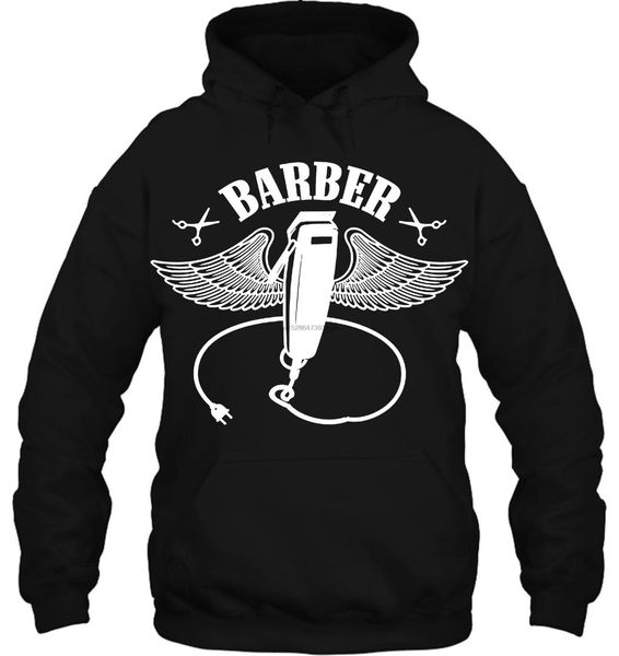 

men hoodie funny cool the barber barber shirt women streetwear, Black