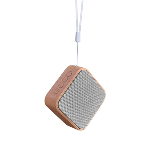 

wood grain portable wireless speaker vintage mini bluetooth loudspeaker with mic support tf card fm radio for mobile phone