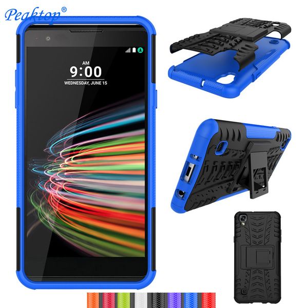 

kickstand shockproof silicone bumper case for lg k40 q6 a6a q6plus q7 lv3 k8 2017 armor hard pc phone shell cover for lg x style