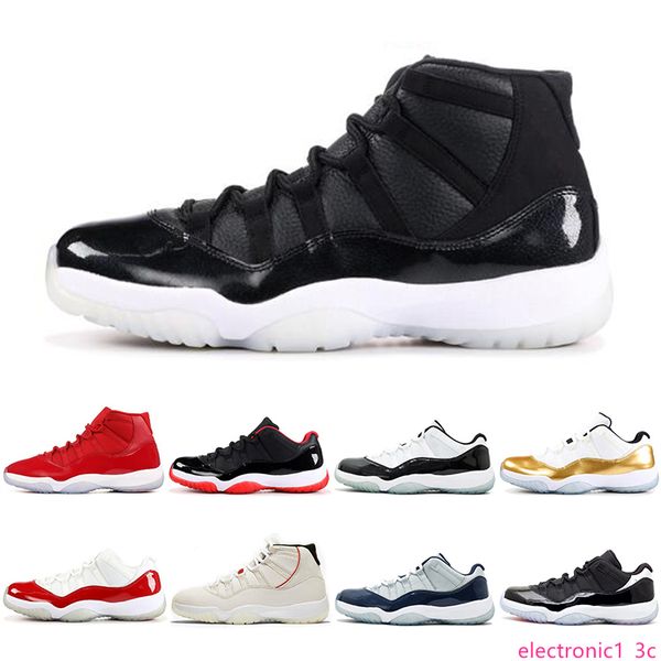 

new arrival 11 11s concord cap and gown men women basketball shoes 72-10 gamma blue concord 23 45 platinum tint sports shoe sneaker, Black;green