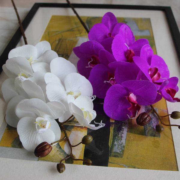 

artificial flowers real touch fake moth orchid butterfly orchids for new house home wedding festival decoration flores