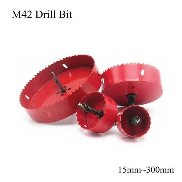 

15mm ~ 300mm m42 drill bit set bi metal wood hole saws opener bimetallic hss cutter woodworking aluminum iron stainless steel