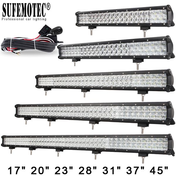 

5d lens 210w 240w 300w 390w 480w led work light bar for 4x4 offroad trucks 4wd boat suv atv uaz combo beams boat driving lamps