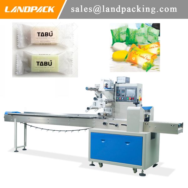 Fabrika Fiyat Yüksek Kalite Sabun Bar Otomatik Konveyör Yatay Boru Akış Sarma Makinesi Sabun Bar Paketleme Makinesi