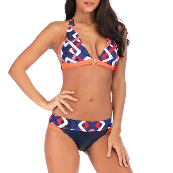 

muqgew women plus size print tankini swimjupmsuit swimsuit beachwear padded swimwear sport two pieces suit push up swimwear#0520