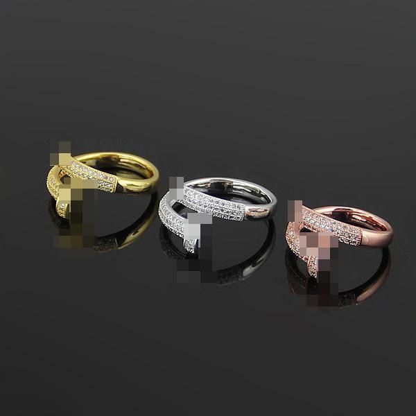 

2020 дизайнер полукольцо полный алмазные кольца пары бриллиантовое кольцо nail ring полный алмазный кольца мужские и женские пары, Silver