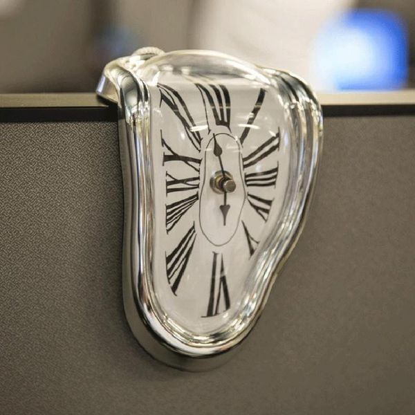 

novel surreal melting distorted wall clocks surrealist style wall watch decoration gift roman digital retro clock gift