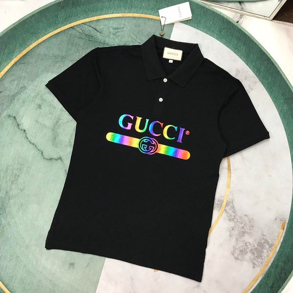 

2020 italian spring and summer latest fashion colorful letter printing t-shirt men and women oversize casual blend cotton, White;black