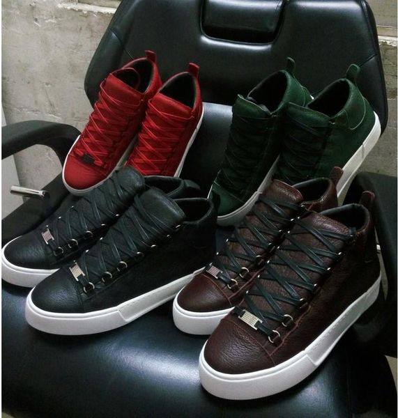 

Мужчины Классические неподдельной кожи женщин Арена Марка Flats Кроссовки Мужской