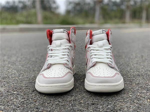 

Дизайнерская обувь 1 высокий og Парус Фантом тренажерный зал белый красный Багз Ба