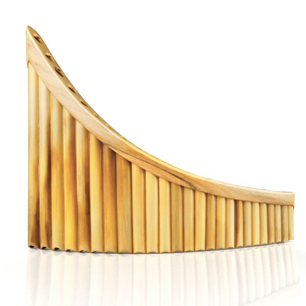 

romanian musical instrument 25 pipes pan flute g key left hand pan pipes woodwind instrument reed pan flute