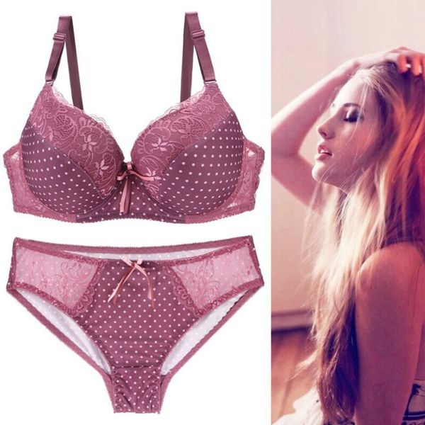 

intimates set women plus size bra sets embroidered lace bra and pantie set c d e cup lingerie brassiere suit, Red;black