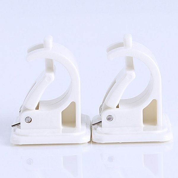

2 pcs shower curtain hanging rod end fixing holder clip rack hook for home bathroom js23 other bath toilet supplies